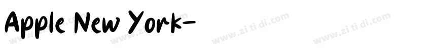 Apple New York字体转换